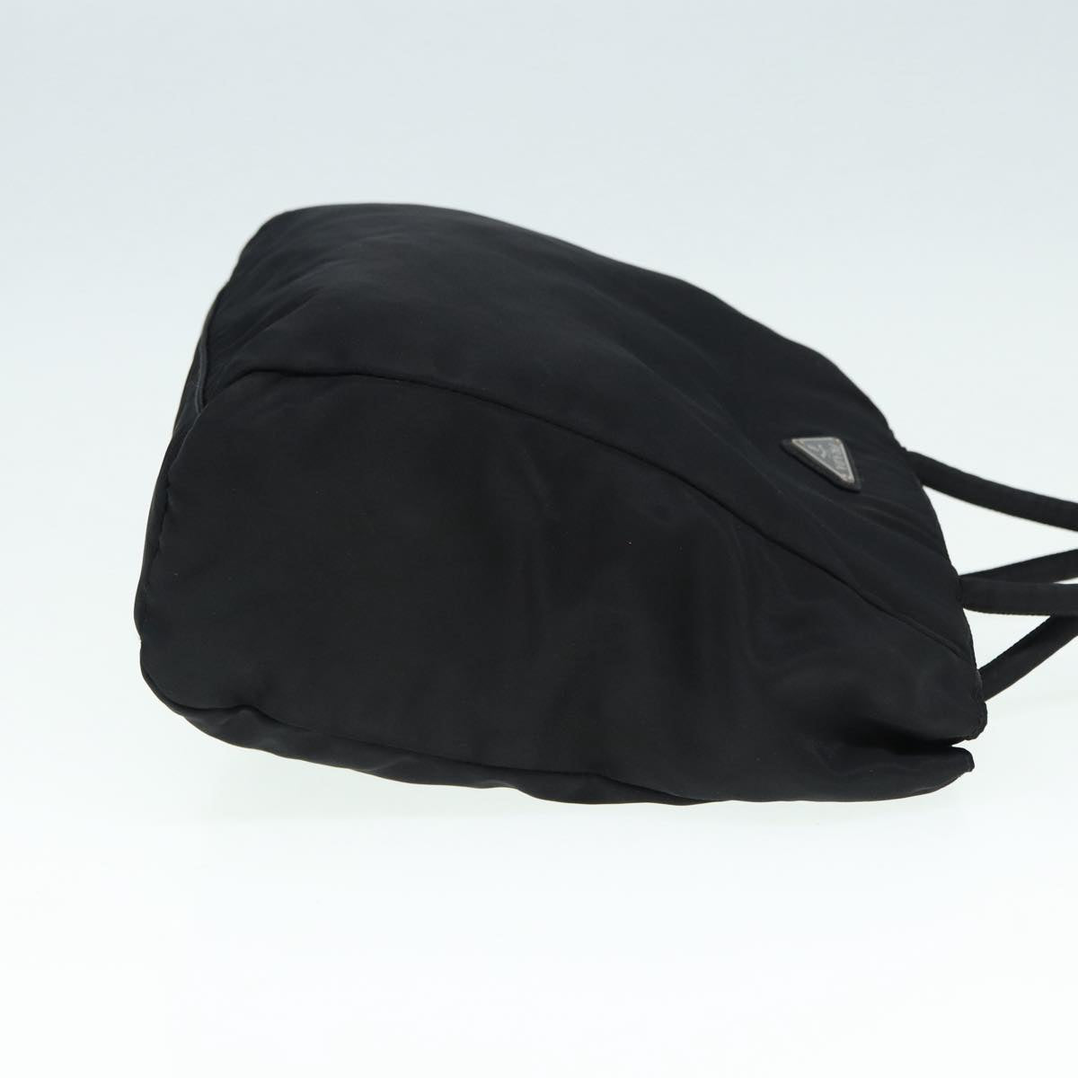 Luxury Prada Hand Bag Nylon Black Silver  yk14426