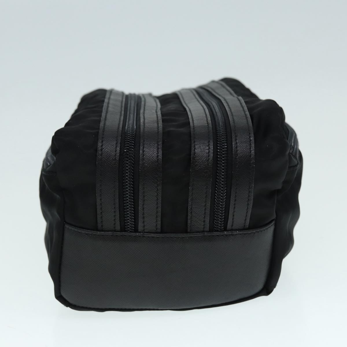 Luxury Prada Clutch Bag Nylon Black Silver  yk14452