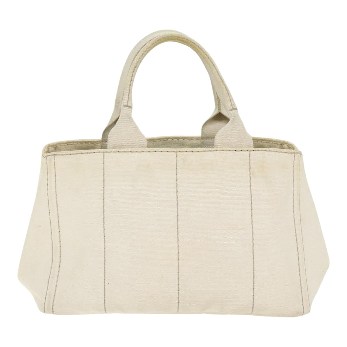 Luxury Prada Canapa MM Hand Bag Canvas Beige Gold  yk14457