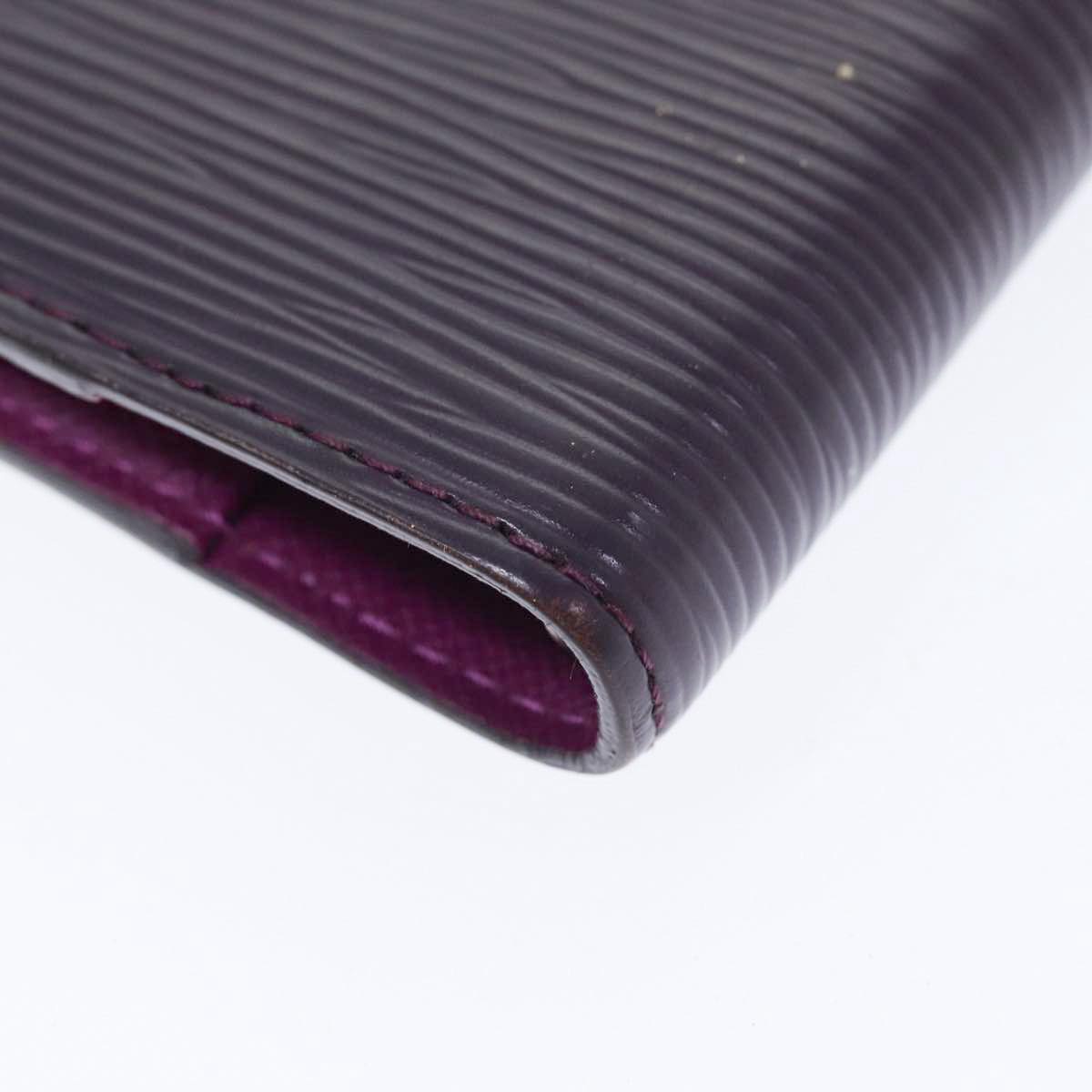 LOUIS VUITTON Epi Agenda PM Day Planner Cover Purple Cassis R2005K yk14496