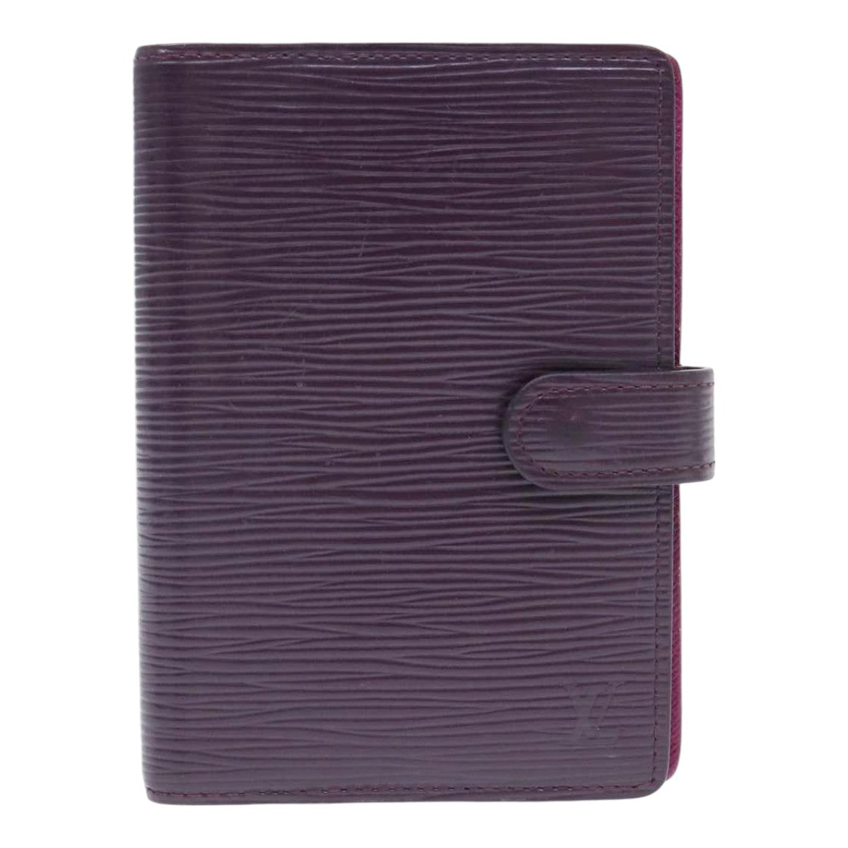 LOUIS VUITTON Epi Agenda PM Day Planner Cover Purple Cassis R2005K yk14496