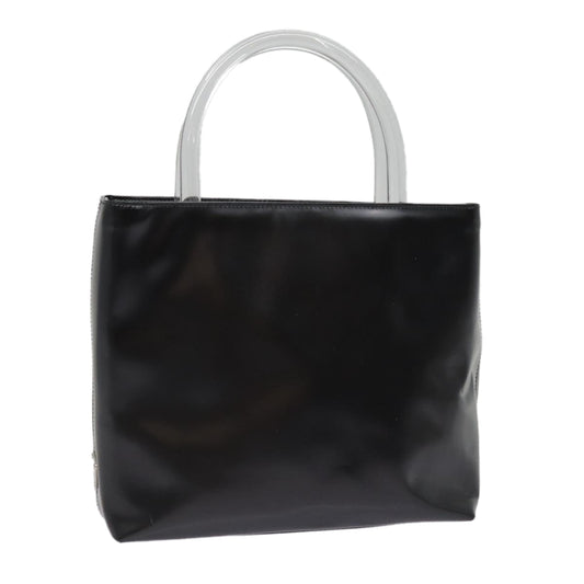 Luxury Prada Hand Bag Leather Black Silver  yk14538