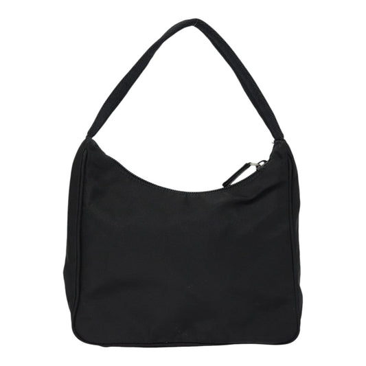 Luxury Prada Mini Hand Bag Nylon Black Silver  yk14543