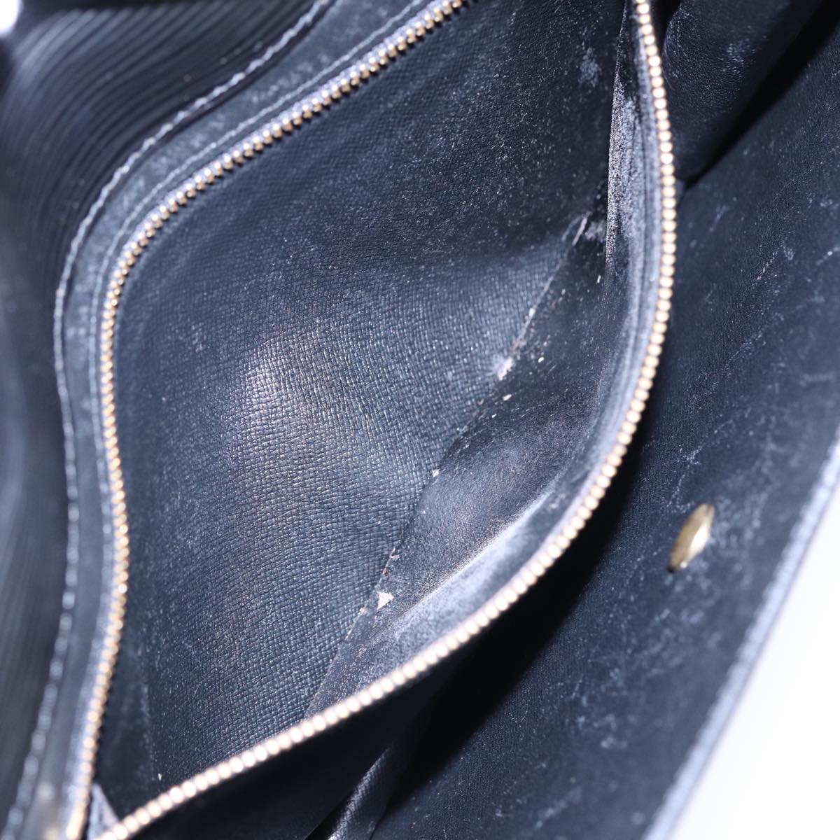 LOUIS VUITTON Epi Montaigne 27 Clutch Bag Black M52652 LV yk14592