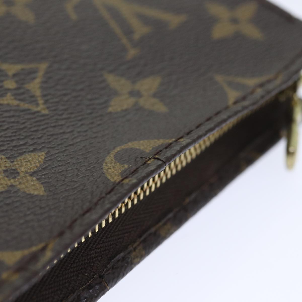LOUIS VUITTON Monogram Poche Toilette 15 Pouch M47546 LV yk14690