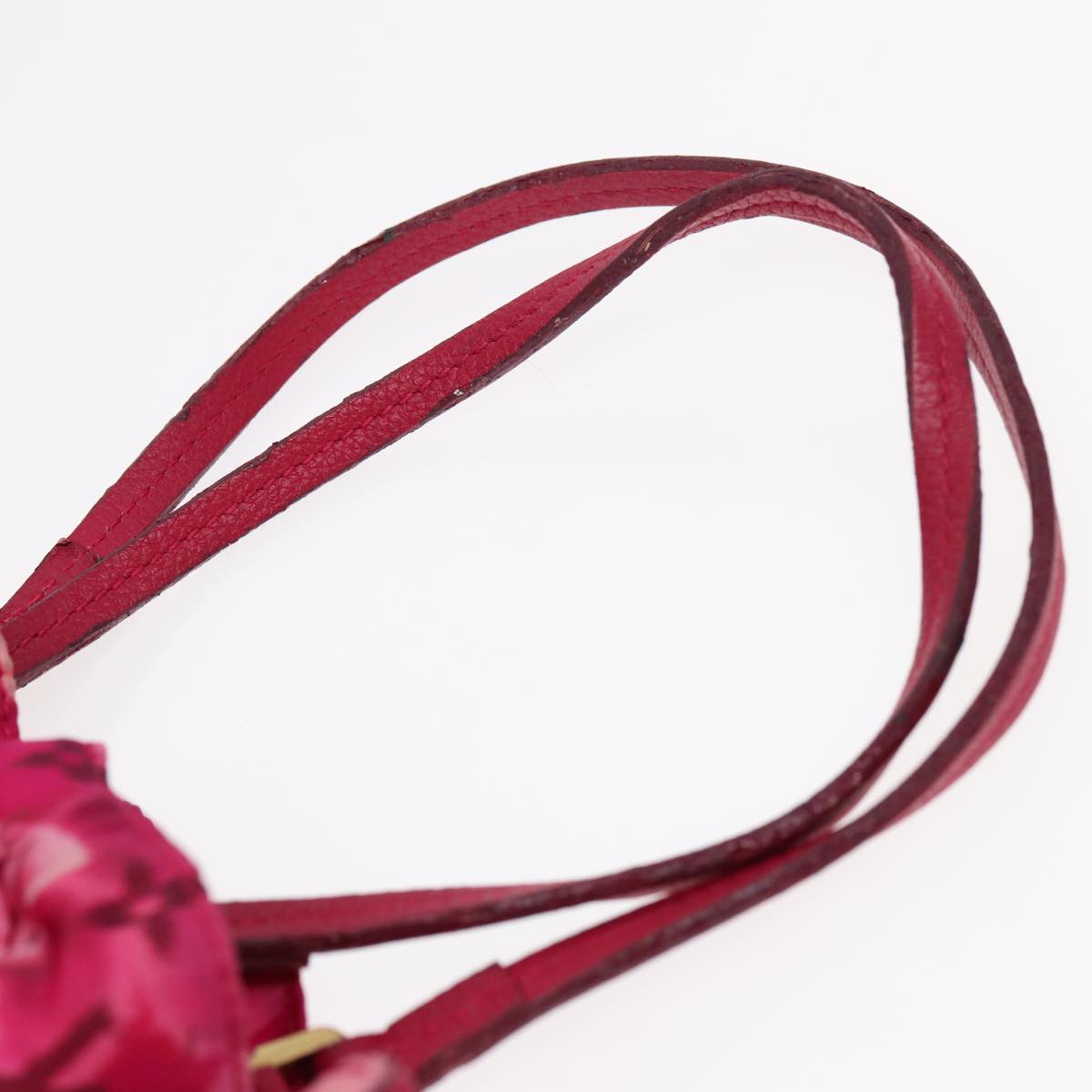 LOUIS VUITTON Ikat Flower Noe full MM Shoulder Bag Nylon Red M94313 yk14721