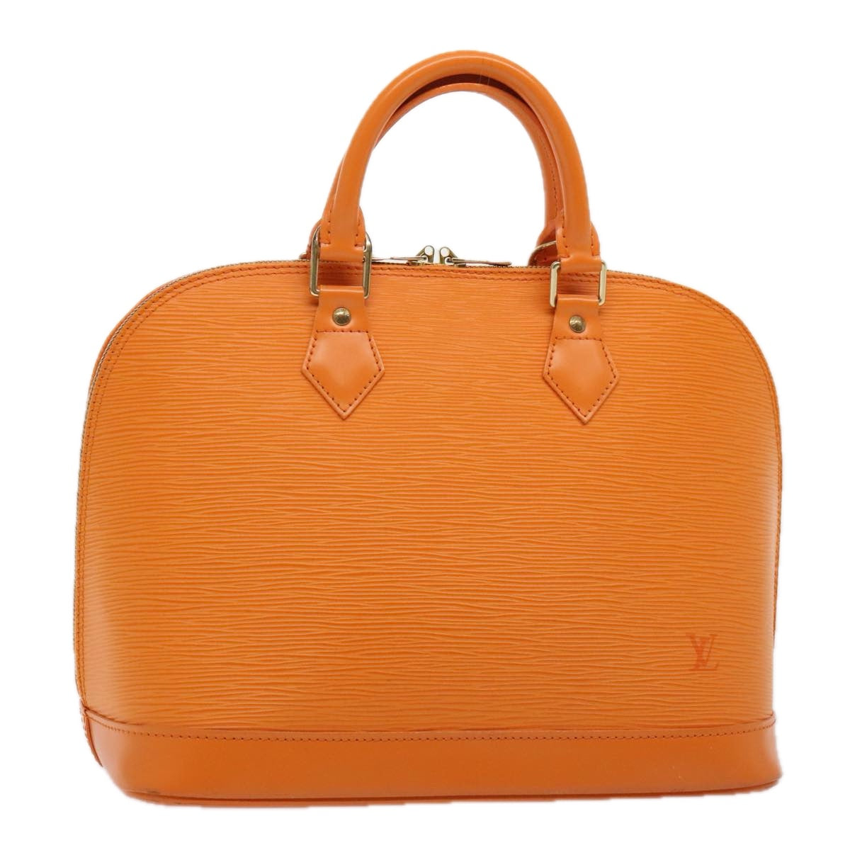 LOUIS VUITTON Epi Alma Hand Bag Orange Mandarin M5214H LV yk14740