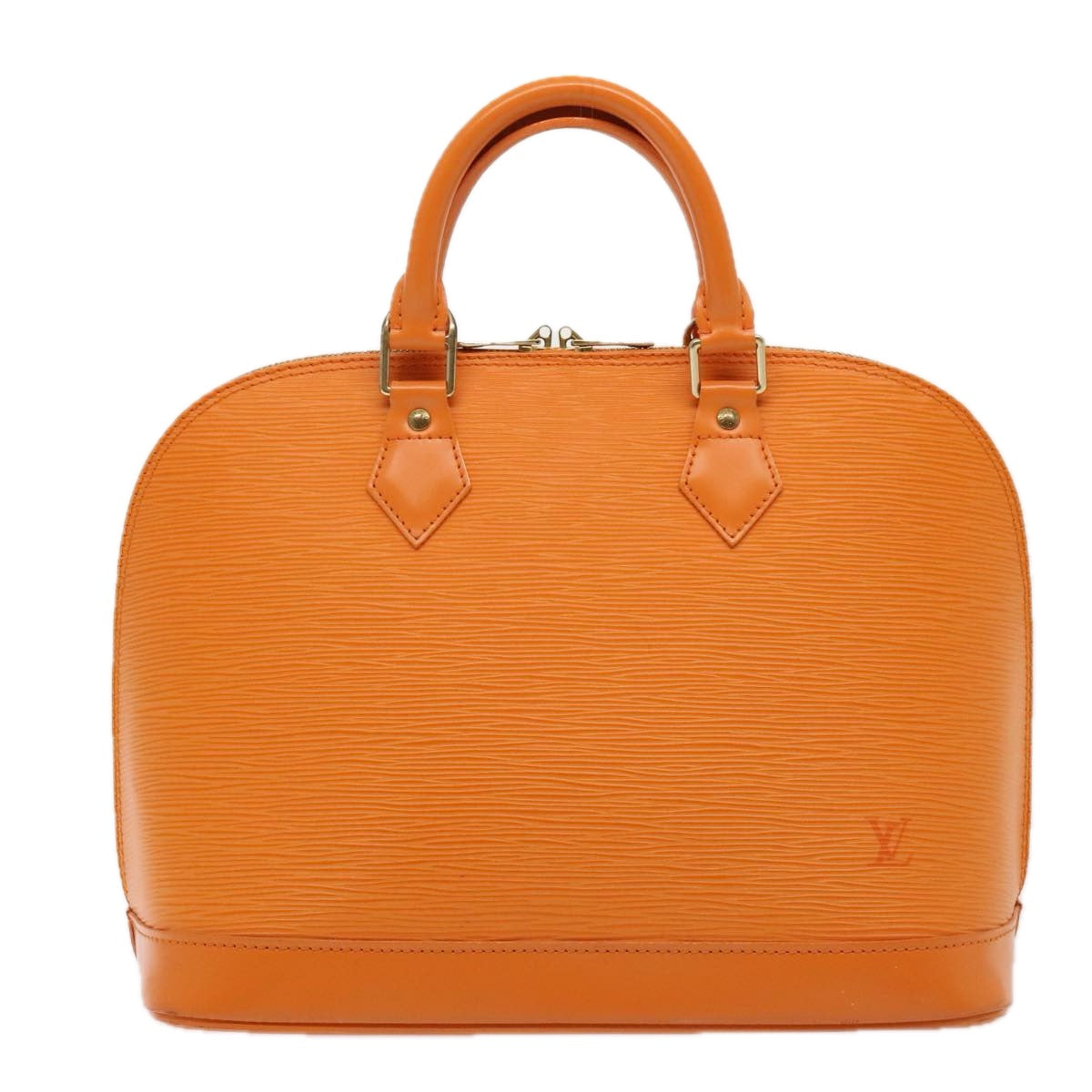 LOUIS VUITTON Epi Alma Hand Bag Orange Mandarin M5214H LV yk14740