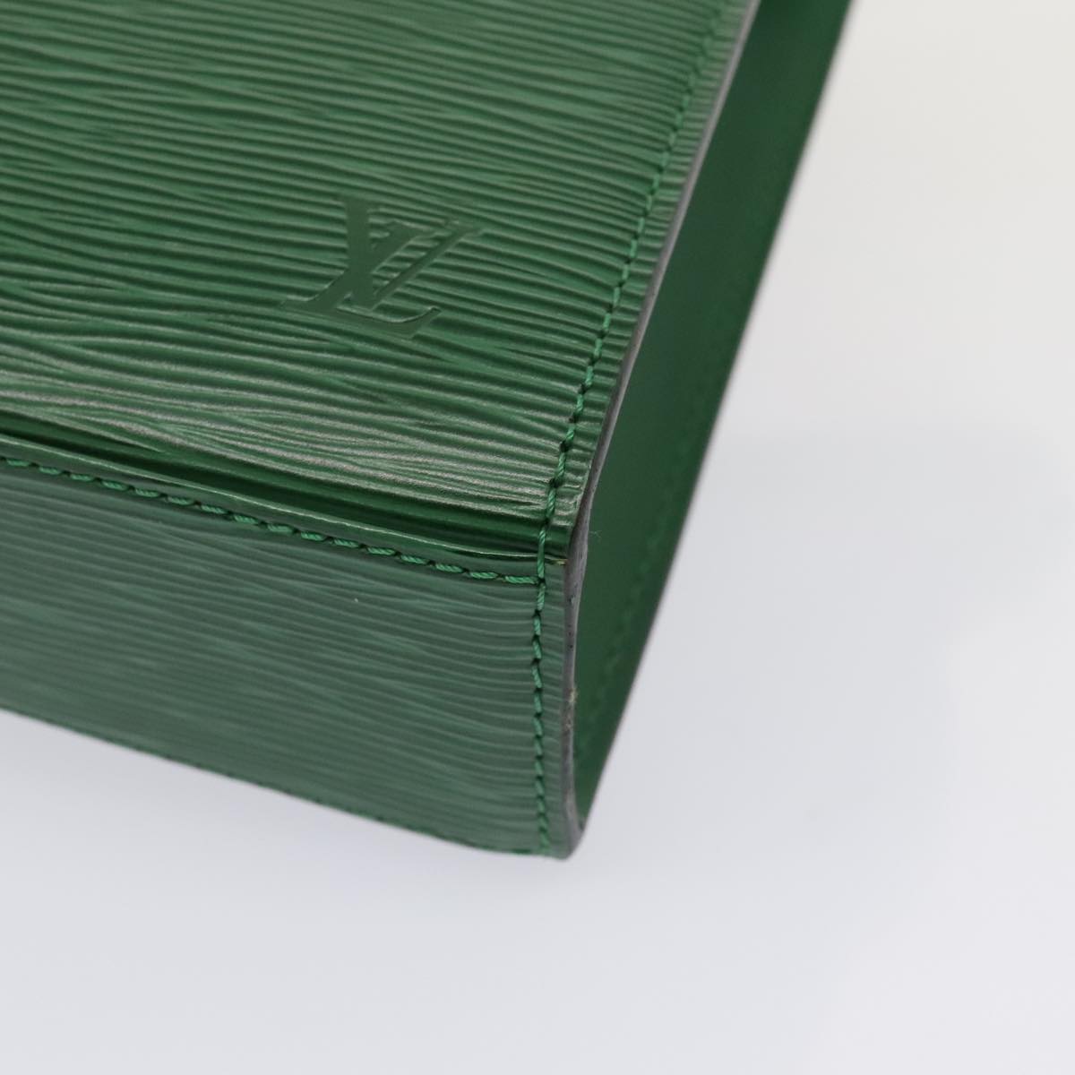 LOUIS VUITTON Epi Malesherbes Hand Bag Green M52374 LV yk14779