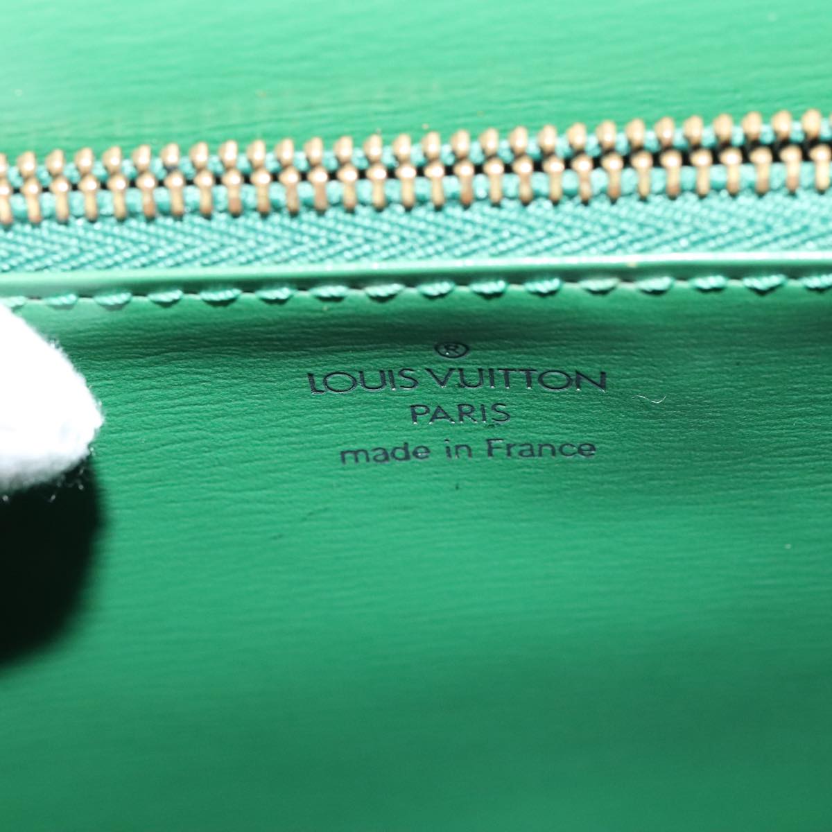 LOUIS VUITTON Epi Malesherbes Hand Bag Green M52374 LV yk14779