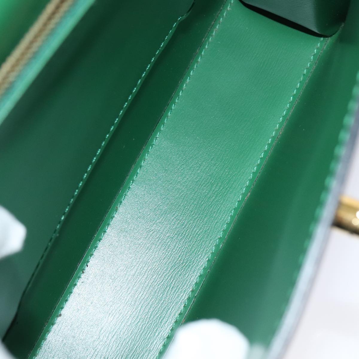 LOUIS VUITTON Epi Malesherbes Hand Bag Green M52374 LV yk14779