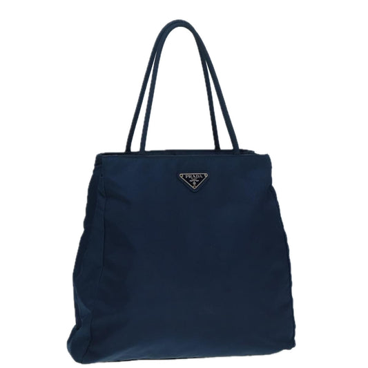 Luxury Prada Hand Bag Nylon Navy Silver  yk14804