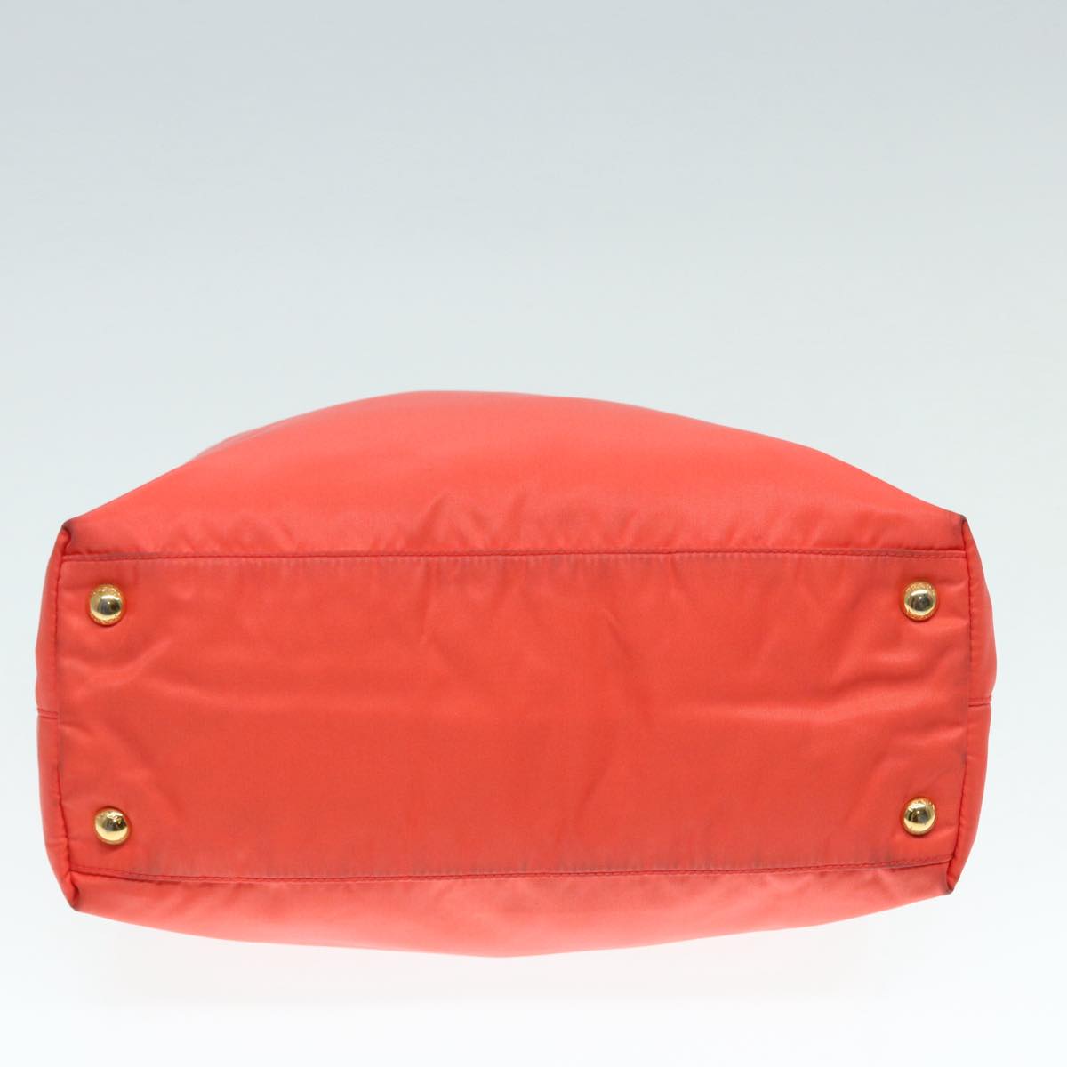 Luxury Prada Hand Bag Nylon Enamel Orange Gold  yk14825