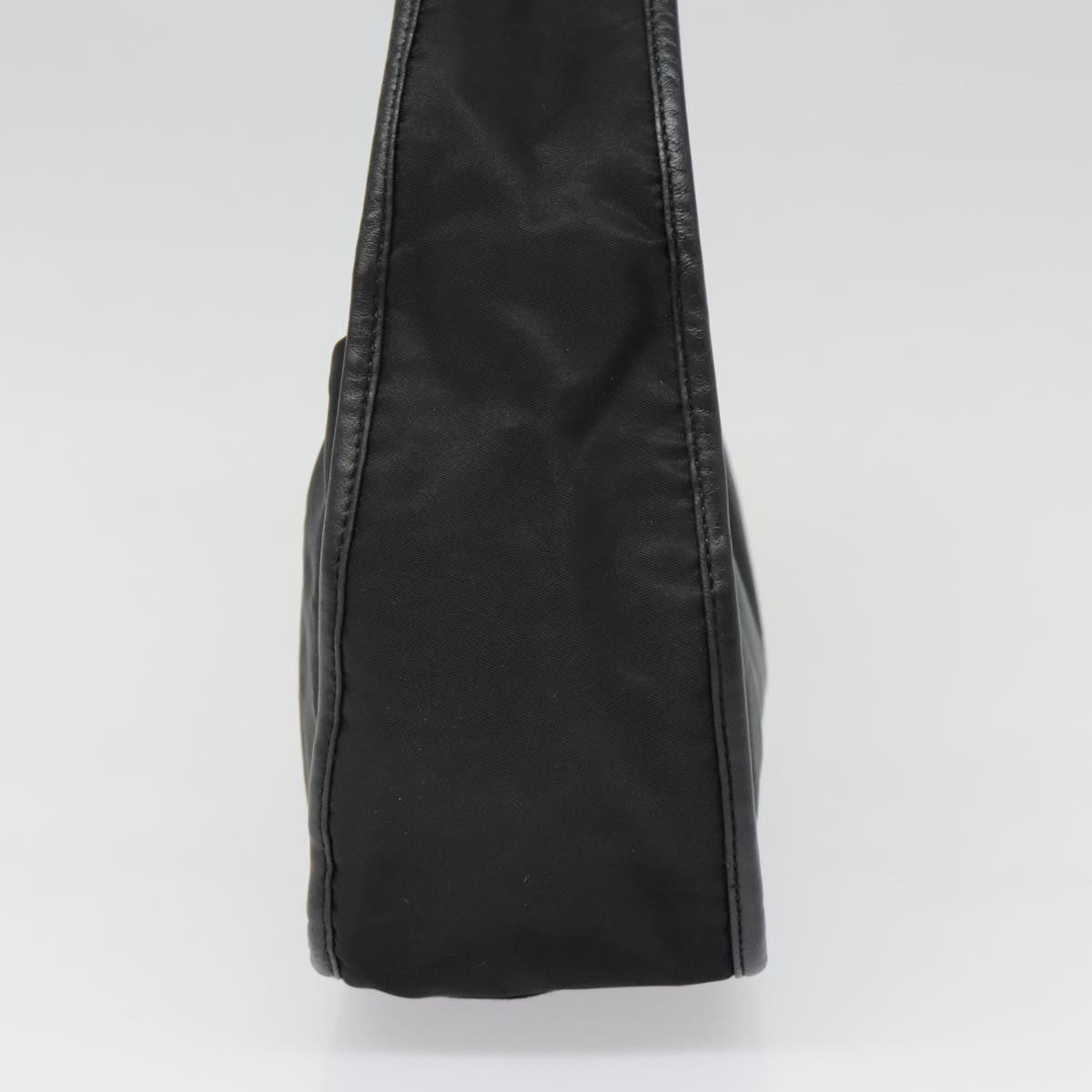 Luxury Prada Hand Bag Nylon Black Silver  yk14872