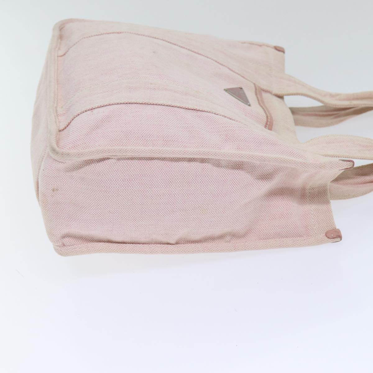Luxury Prada Tote Bag Canvas Pink Silver  yk15069