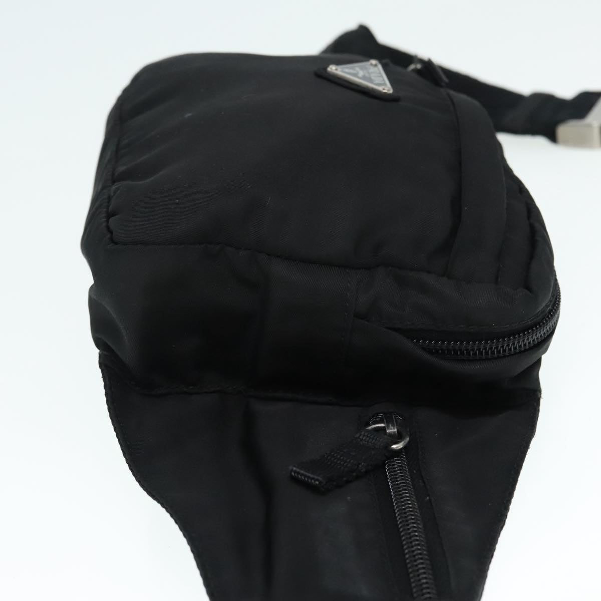 Luxury Prada Waist bag Nylon Black Silver  yk15070