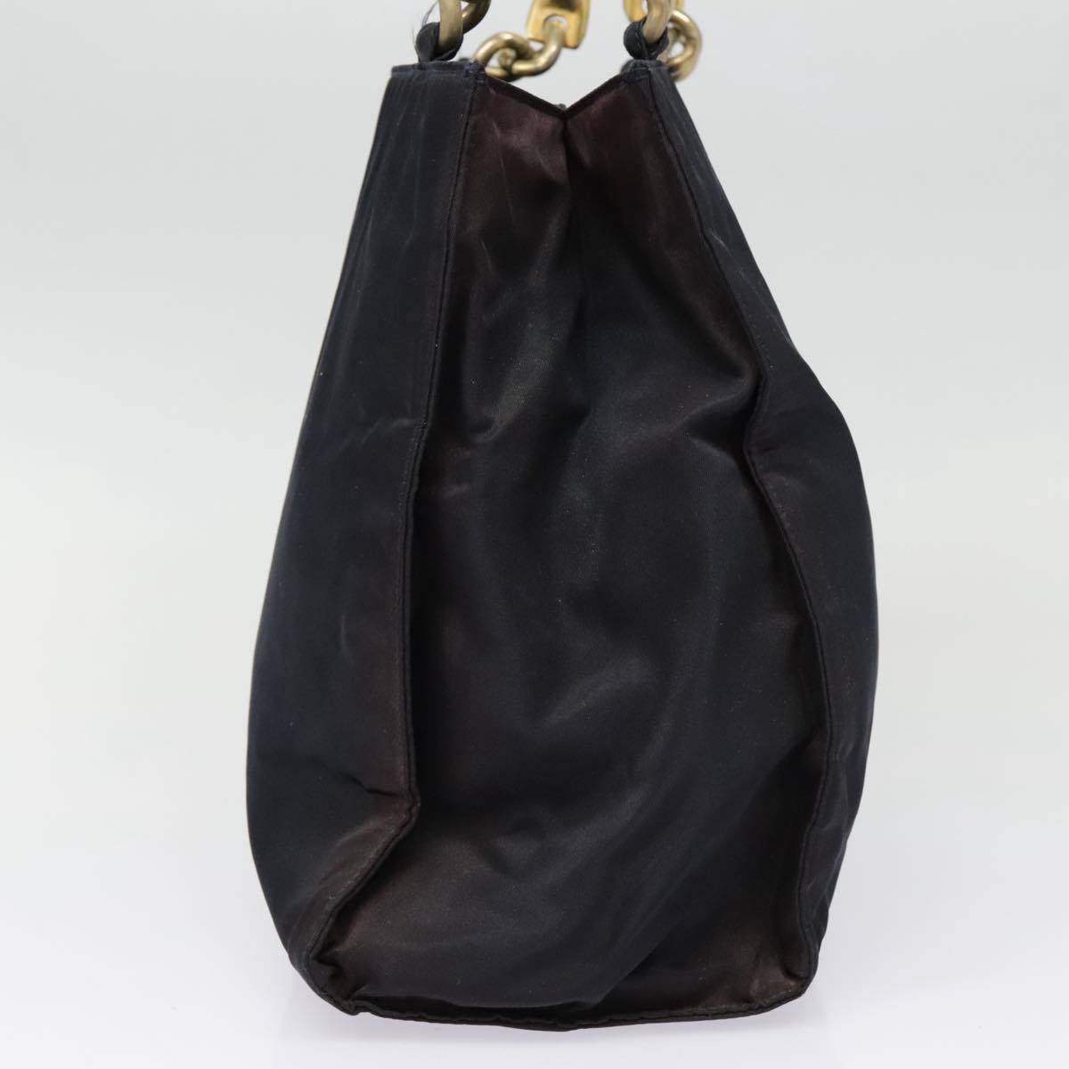 Luxury Prada Hand Bag Nylon Navy Gold  yk15098