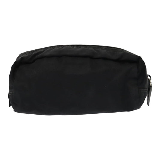 Luxury Prada Pouch Nylon Black Silver  yk15131