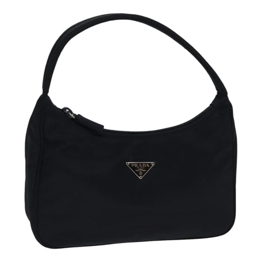 Luxury Prada Mini Hand Bag Nylon Black Silver  yk15168