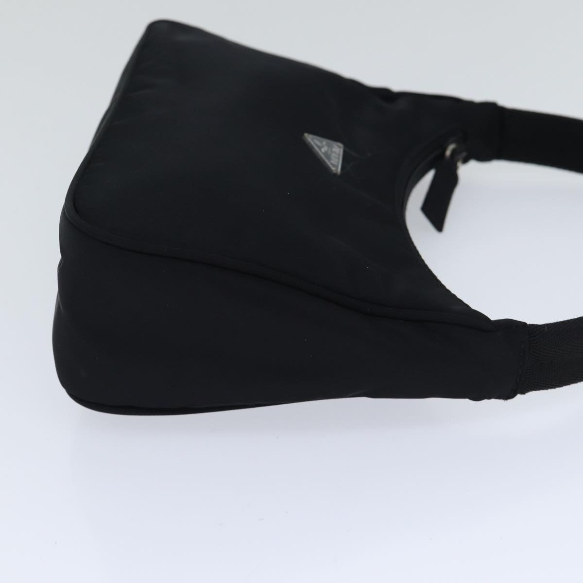 Luxury Prada Mini Hand Bag Nylon Black Silver  yk15168