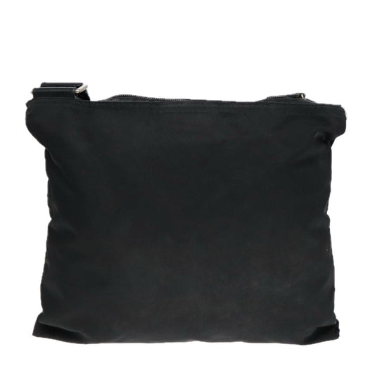 Luxury Prada Shoulder Bag Nylon Black Silver  yk15174
