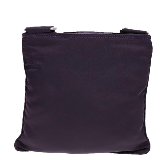 Luxury Prada Shoulder Bag Nylon Purple Silver  yk15187