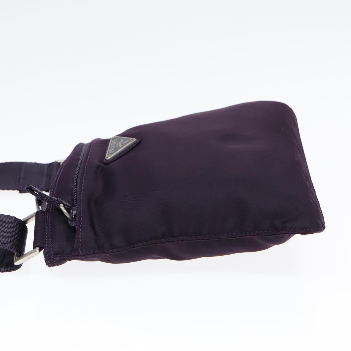 Luxury Prada Shoulder Bag Nylon Purple Silver  yk15187