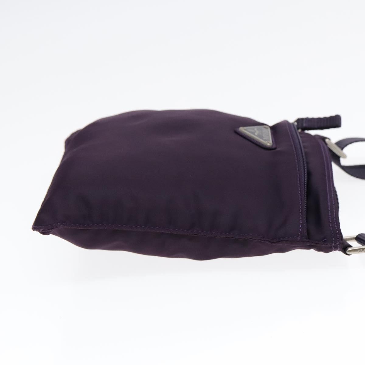 Luxury Prada Shoulder Bag Nylon Purple Silver  yk15187
