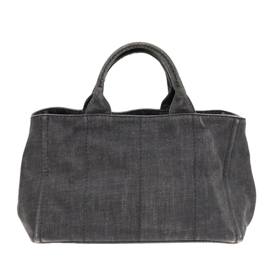 Luxury Prada Canapa MM Hand Bag Canvas Gold Black  yk15284