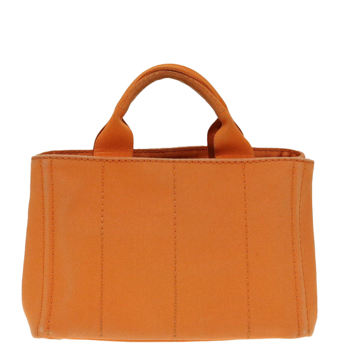 Luxury Prada Canapa PM Hand Bag Canvas Orange Gold  yk15292