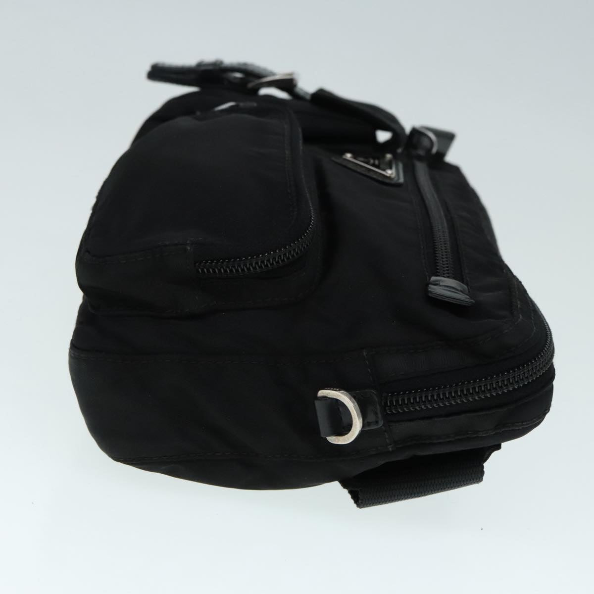 Luxury Prada Waist bag Nylon Black Silver  yk15295