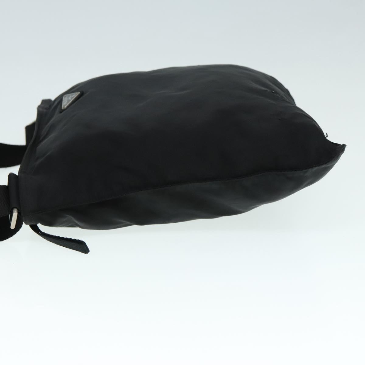Luxury Prada Shoulder Bag Nylon Black Silver  yk15335