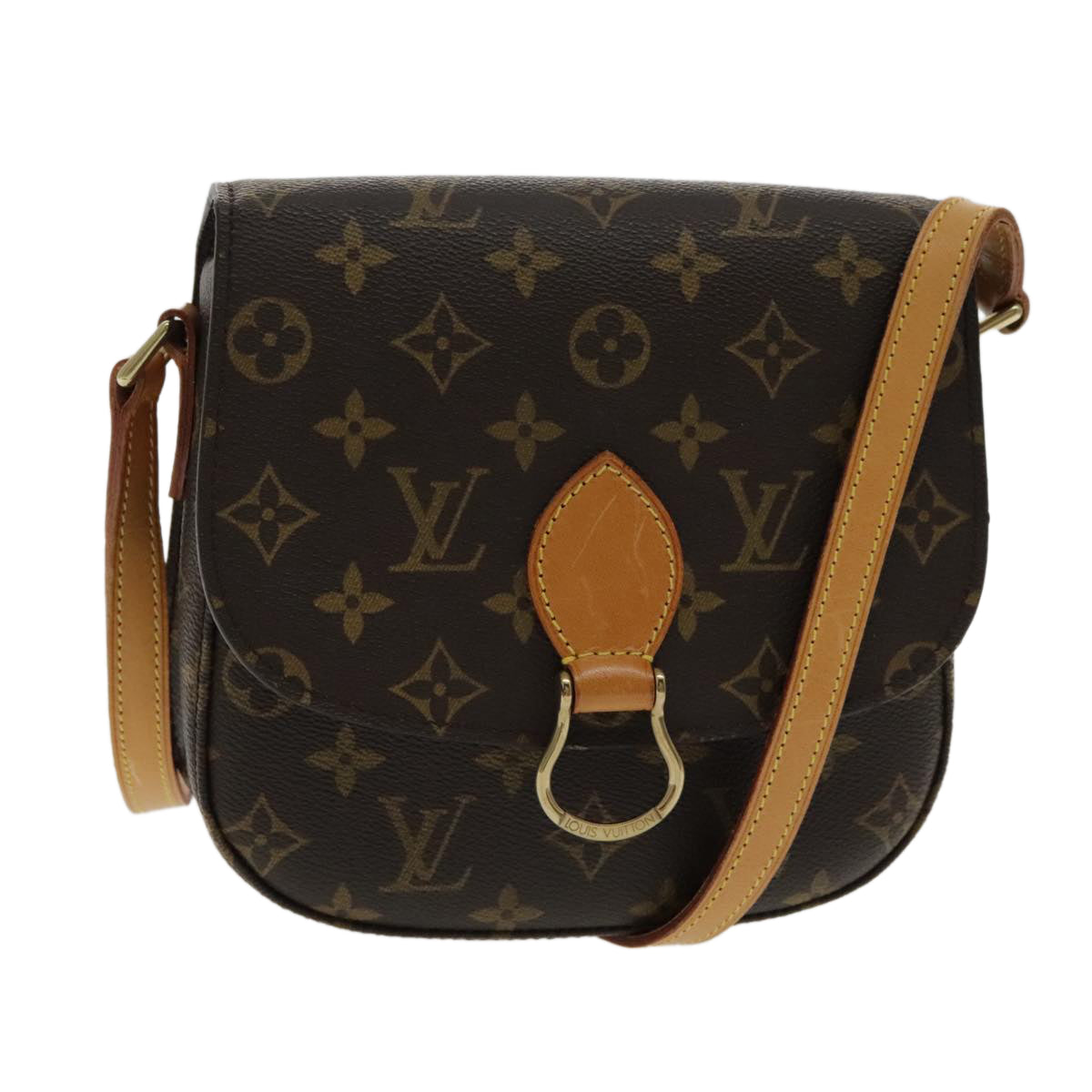 LOUIS VUITTON Monogram Saint Cloud MM Shoulder Bag M51243 LV yk15454