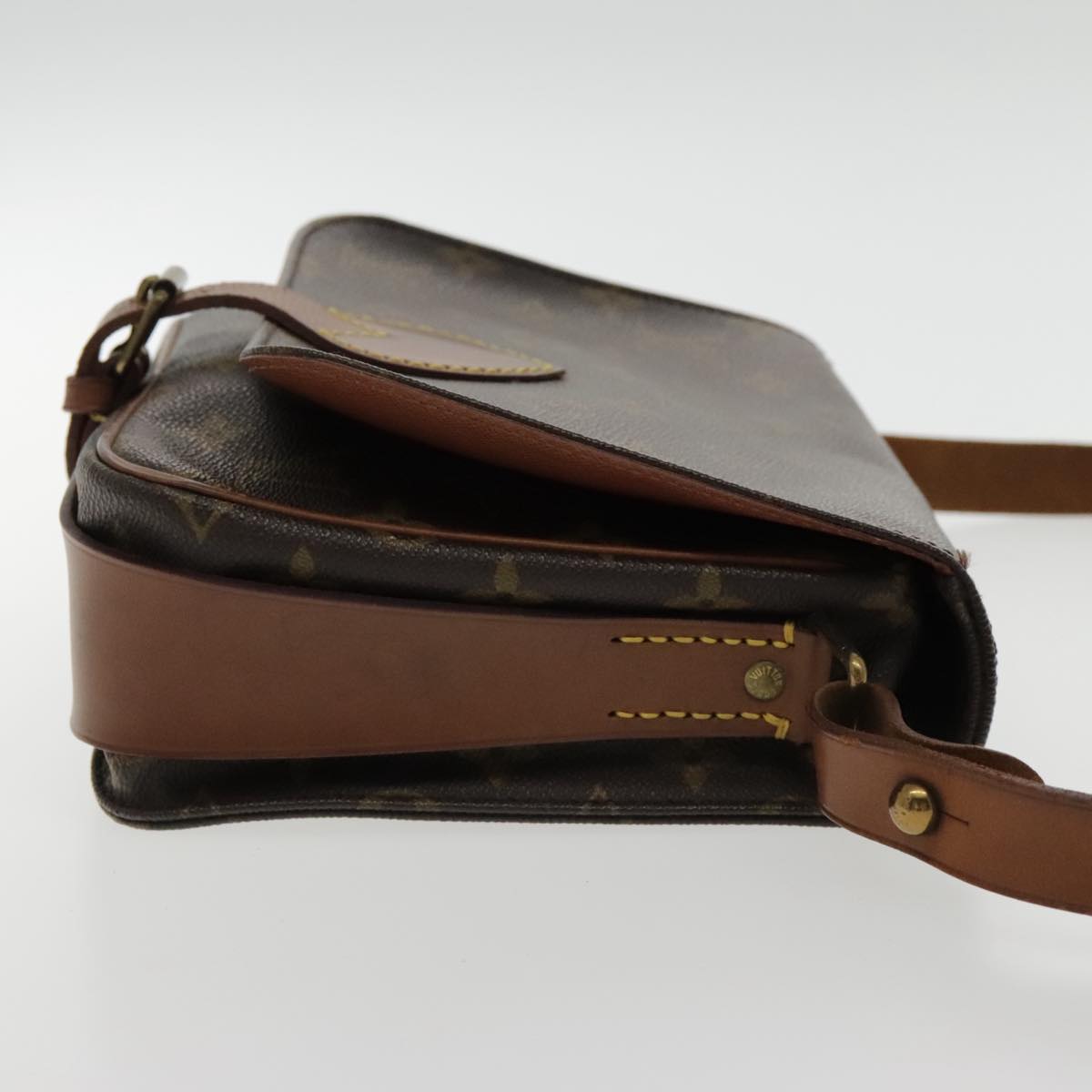 LOUIS VUITTON Monogram Cartouchiere MM Shoulder Bag M51253 LV yk15467