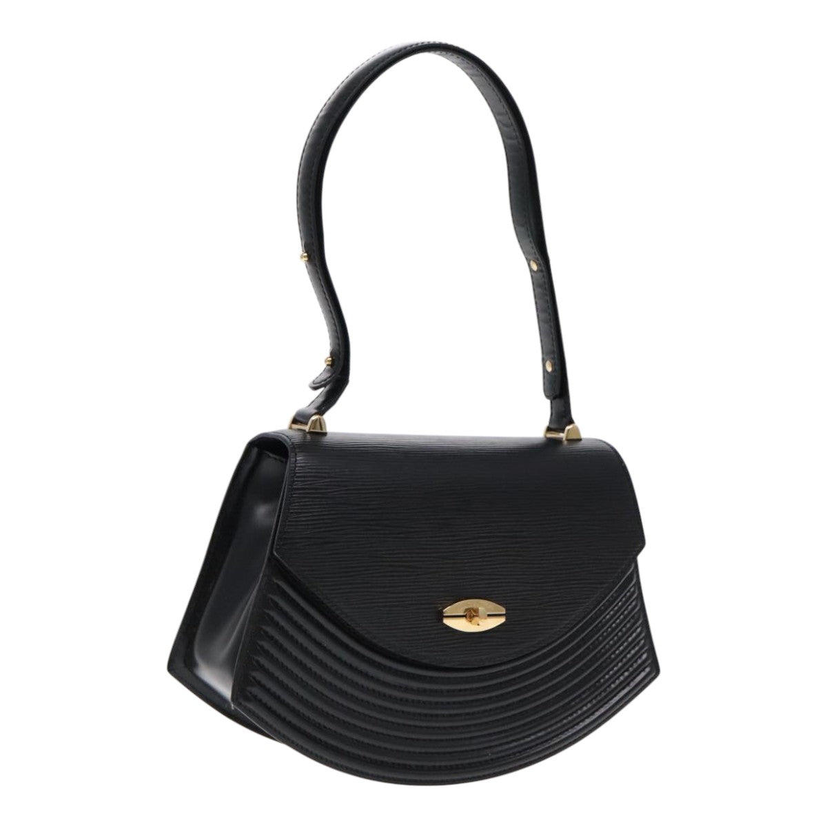 LOUIS VUITTON Epi Tilsitt Shoulder Bag Black M52482 LV yk15524