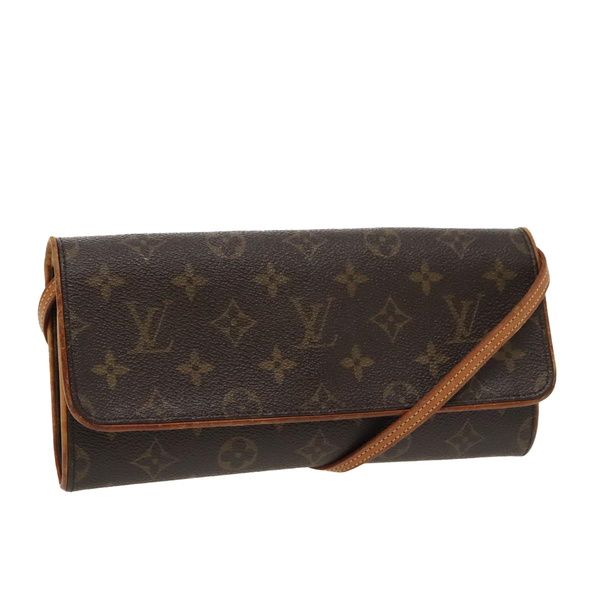 LOUIS VUITTON Monogram Pochette Twin GM Shoulder Bag M51852 LV yk15598