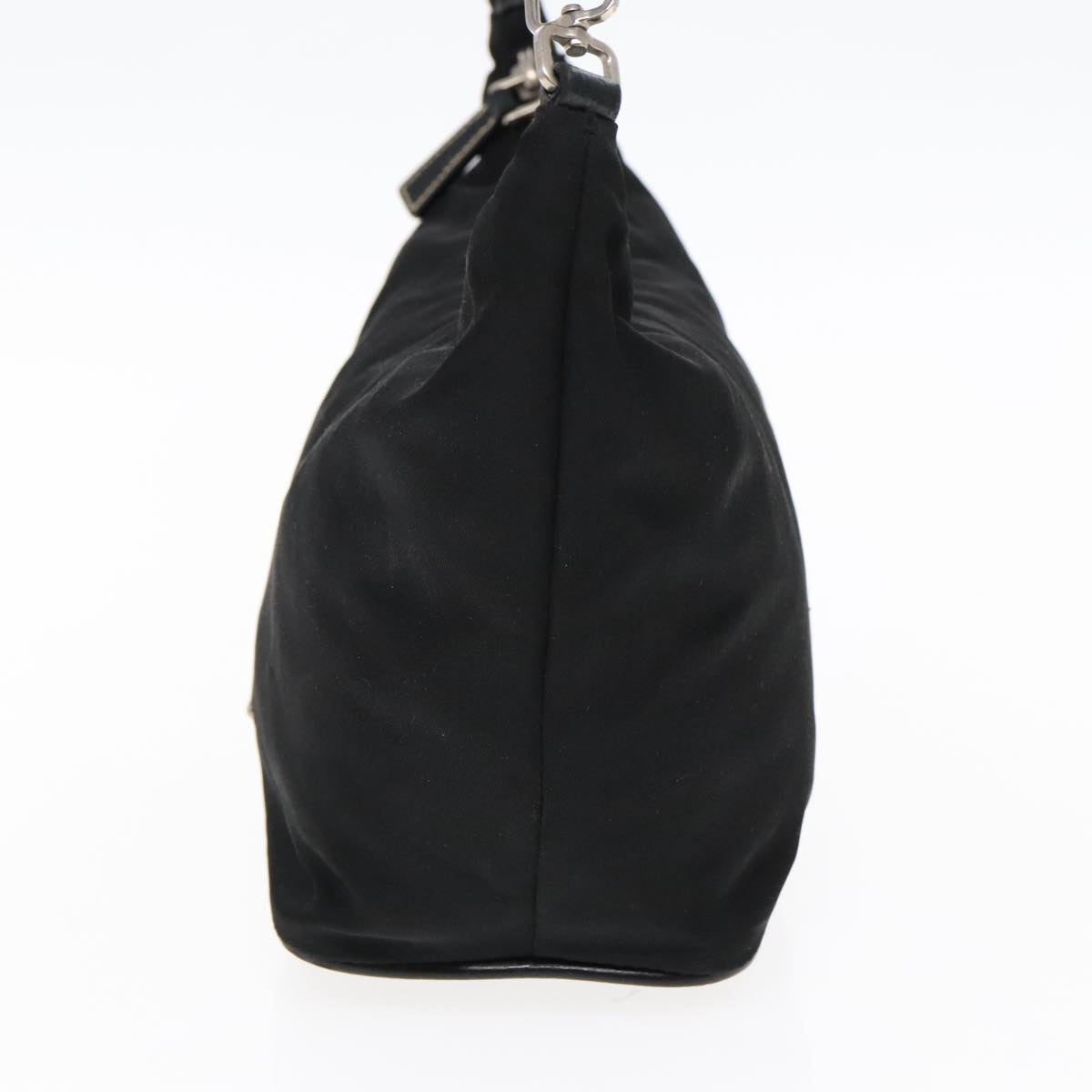 Luxury Prada Hand Bag Nylon Black Silver  yk15631