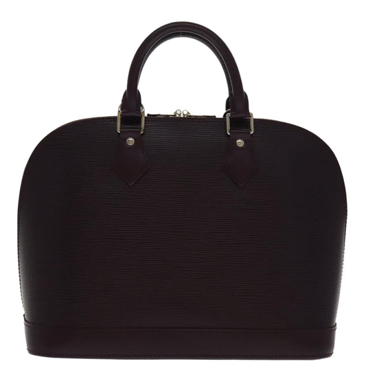 LOUIS VUITTON Epi Alma Hand Bag Purple Cassis M5280K LV yk15634A