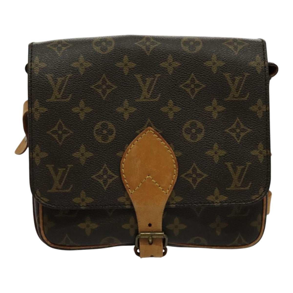 LOUIS VUITTON Monogram Cartouchiere MM Shoulder Bag M51253 LV yk15638