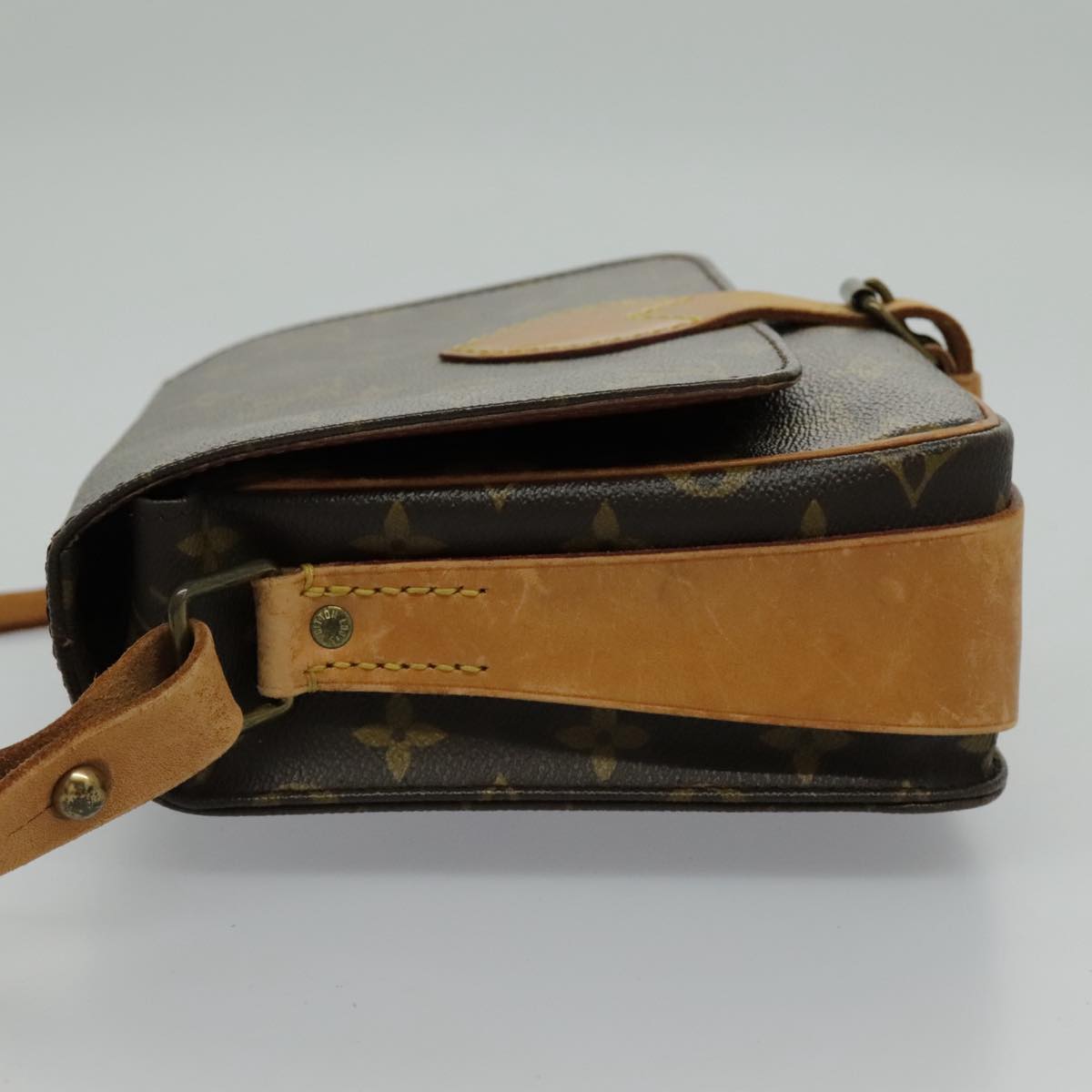 LOUIS VUITTON Monogram Cartouchiere MM Shoulder Bag M51253 LV yk15638