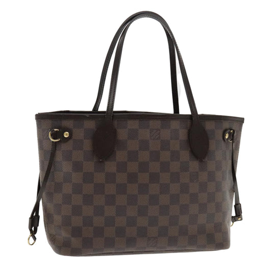 LOUIS VUITTON Damier Ebene Neverfull PM Tote Bag N51109 LV yk15644