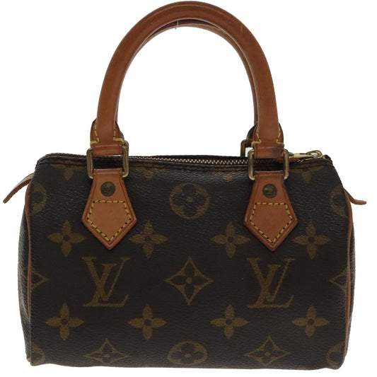 LOUIS VUITTON Monogram Mini Speedy Hand Bag M41534 LV yk15645