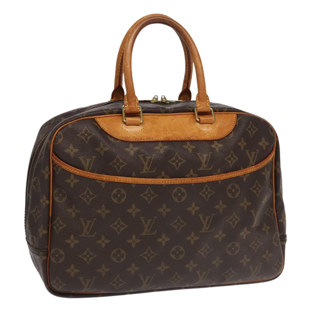 LOUIS VUITTON Monogram Deauville Hand Bag M47270 LV yk15648