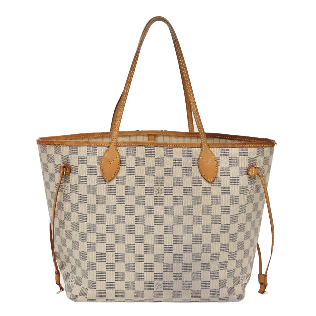 LOUIS VUITTON Damier Azur Neverfull MM Tote Bag N41605 LV yk15695