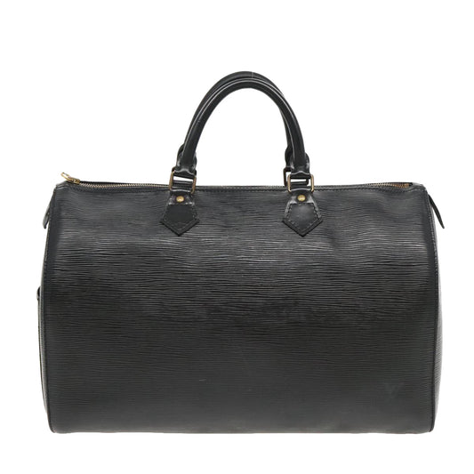 LOUIS VUITTON Epi Speedy 35 Hand Bag Black M42992 LV yk15708