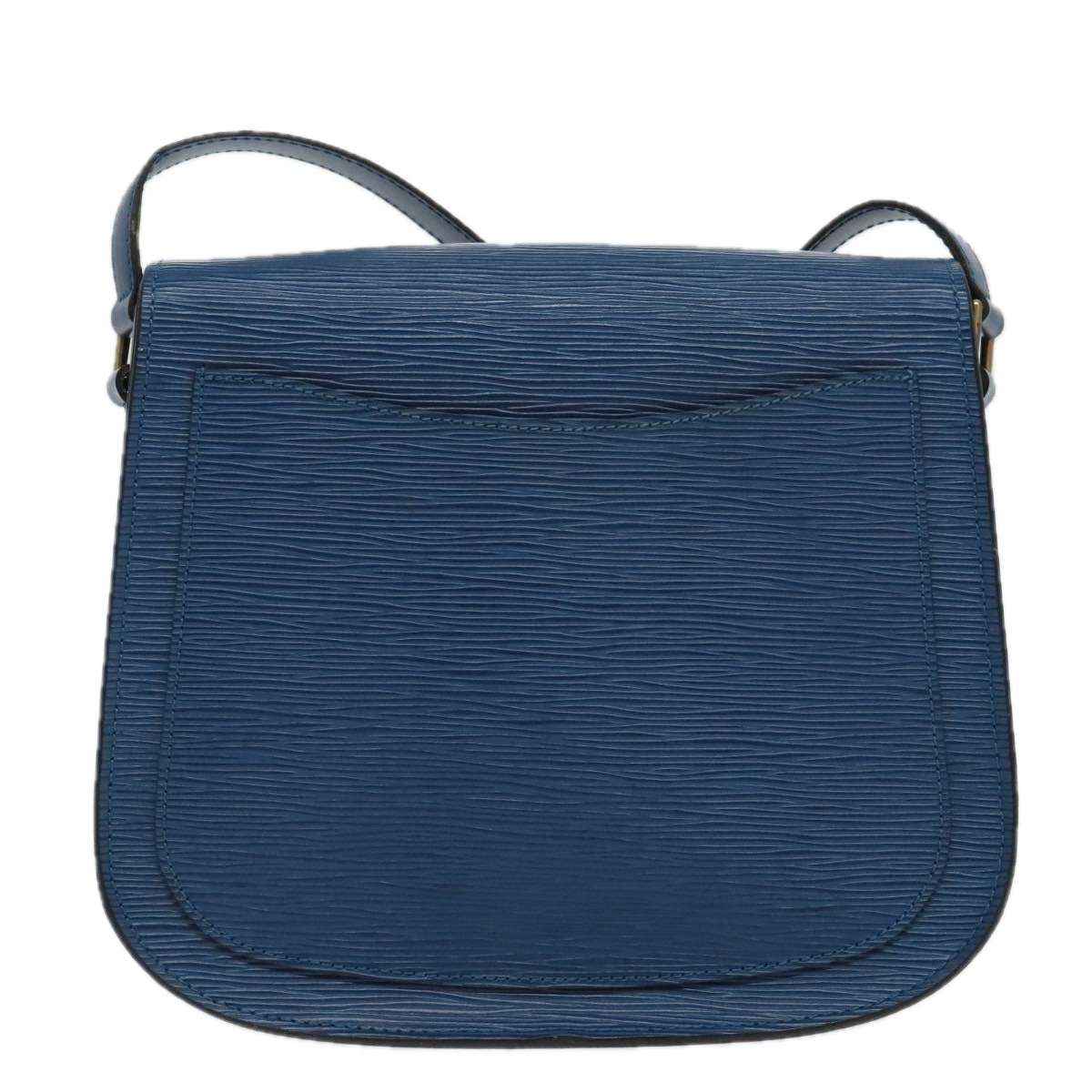 LOUIS VUITTON Epi Saint Cloud GM Shoulder Bag Toledo Blue M52195 LV yk15714