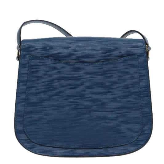 LOUIS VUITTON Epi Saint Cloud GM Shoulder Bag Toledo Blue M52195 LV yk15714