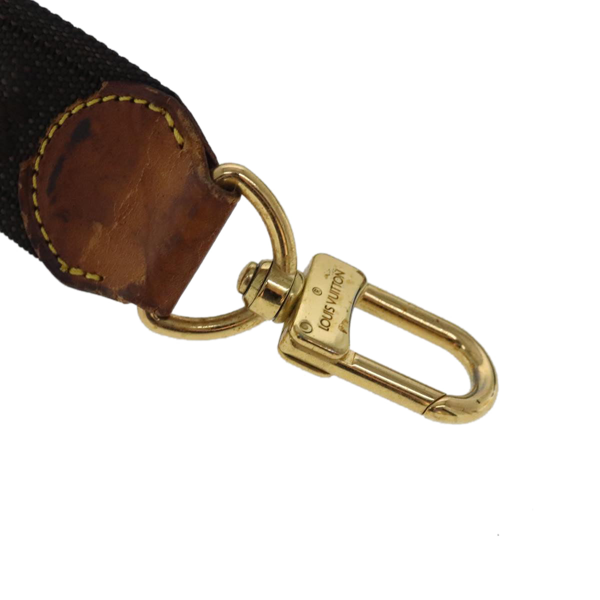 LOUIS VUITTON Adjustable Shoulder Strap Canvas 30.7""-45.3"" Brown yk15732