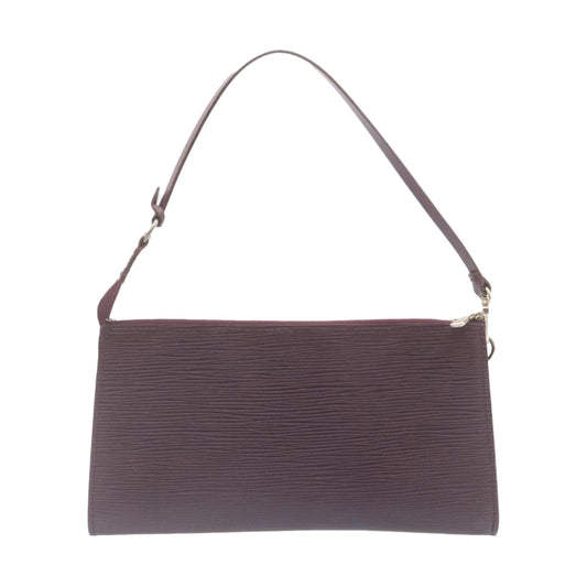 LOUIS VUITTON Epi Pochette Accessoires Pouch Cassis Purple M5298K LV yk2406