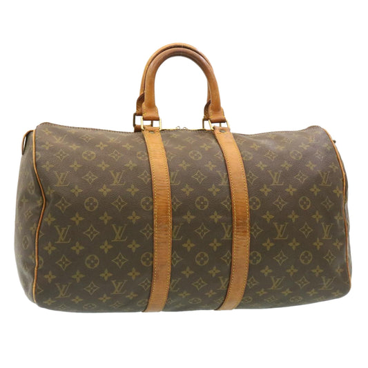 LOUIS VUITTON Monogram Keepall 45 Boston Bag M41428 LV yk2991